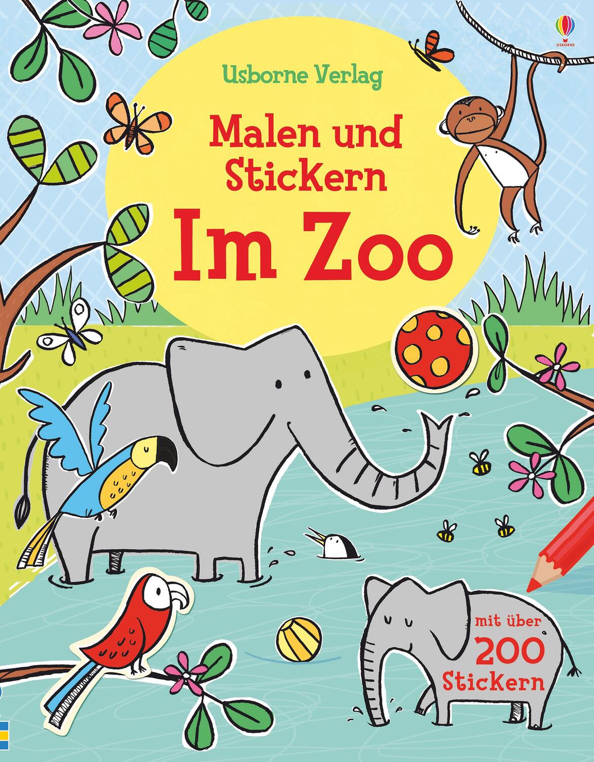 Cover: 9781782324959 | Malen und Stickern: Im Zoo | Jessica Greenwell | Taschenbuch | Deutsch