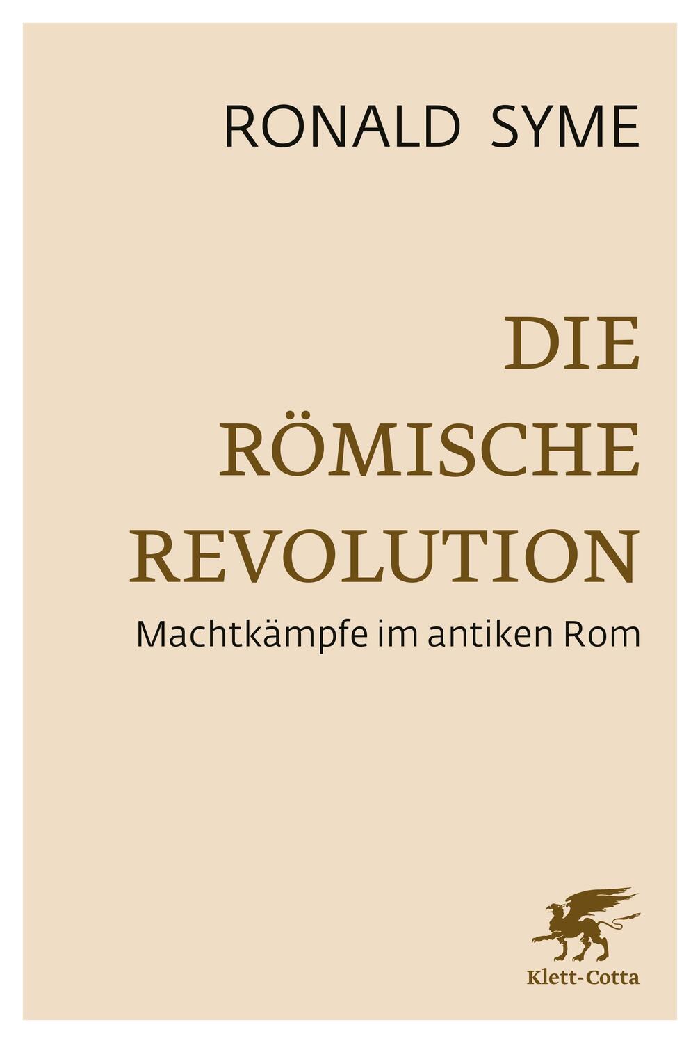 Cover: 9783608964233 | Die Römische Revolution | Machtkämpfe im antiken Rom | Ronald Syme