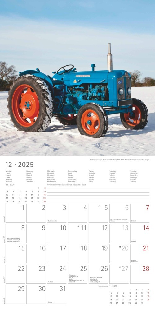 Bild: 4251732343170 | Alpha Edition - Traktoren Classics 2025 Broschürenkalender,...