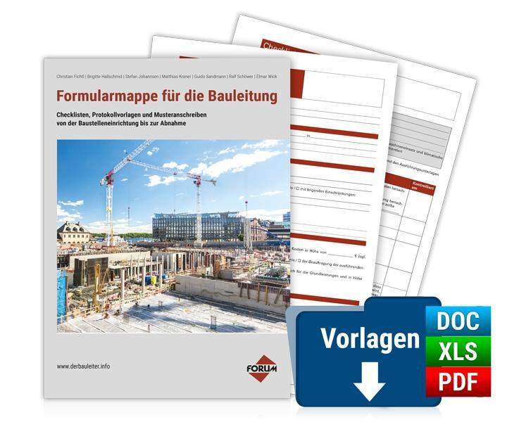 Cover: 9783963149139 | Formularmappe für die Bauleitung | PREMIUM-Ausgabe | Gmbh | Buch