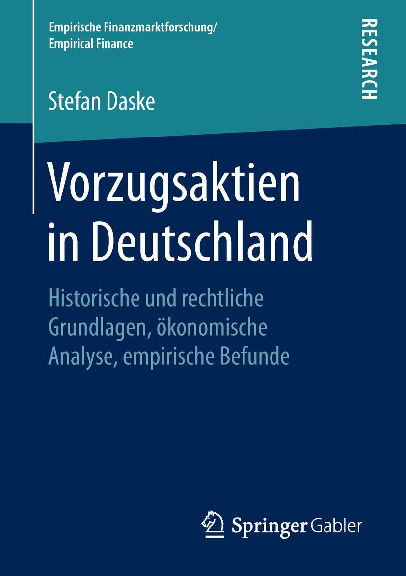 Cover: 9783658257750 | Vorzugsaktien in Deutschland | Stefan Daske | Taschenbuch | xxix