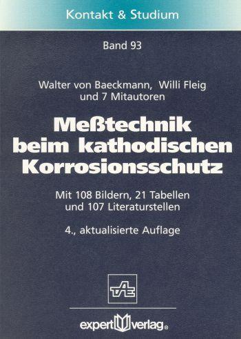 Cover: 9783816918790 | Meßtechnik beim kathodischen Korrosionsschutz | Baeckmann | Buch