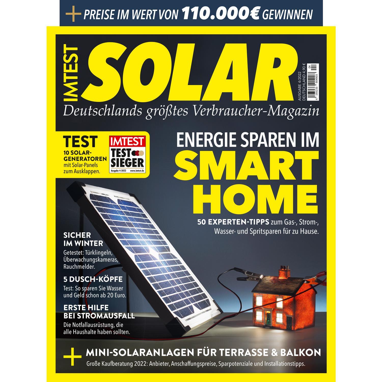 Cover: 9783958561847 | IMTEST Solar - Deutschlands größtes Verbraucher-Magazin | Taschenbuch