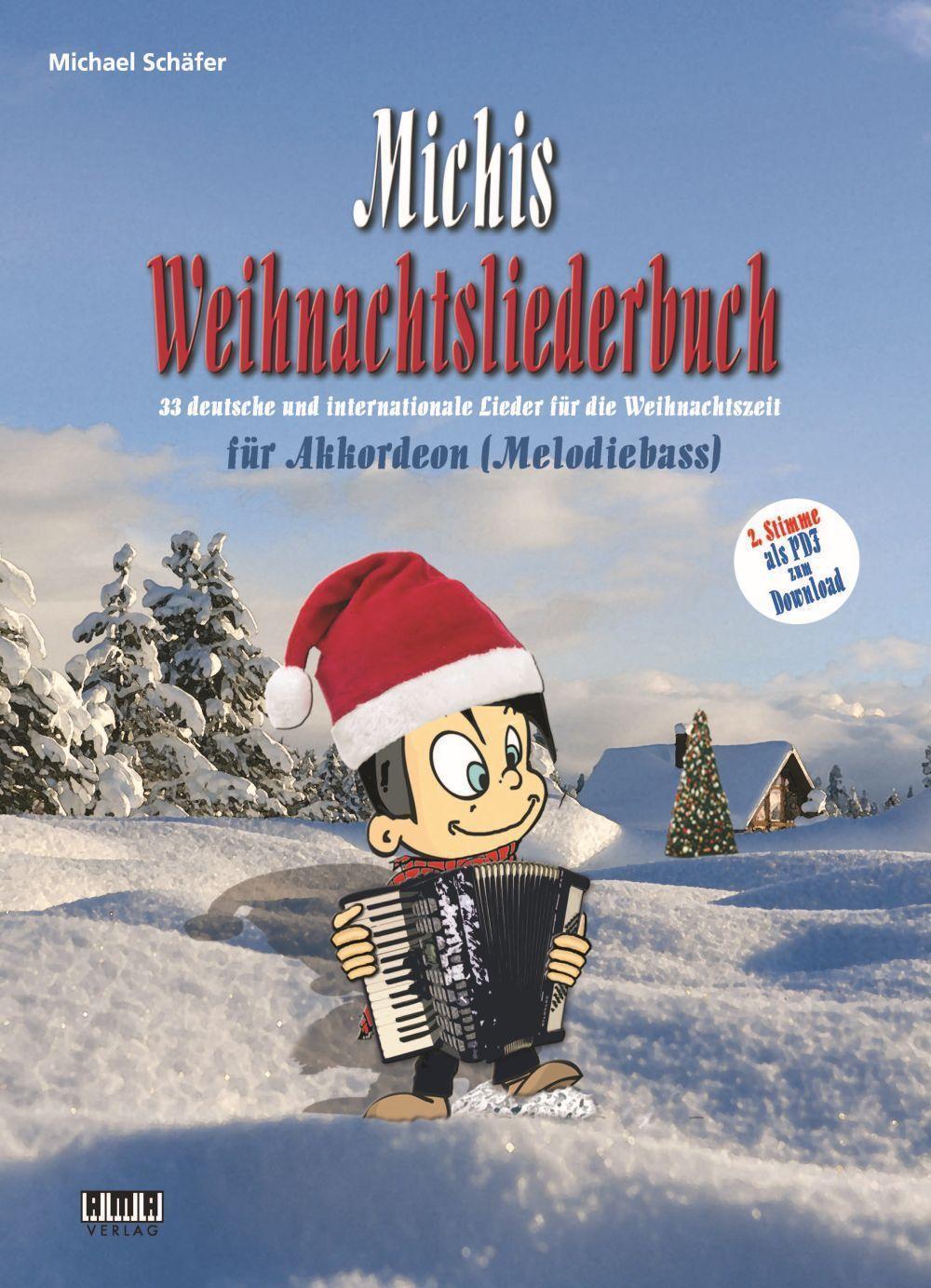 Cover: 9783899223040 | Michis Weihnachtsliederbuch für Akkordeon (Melodiebass) | Schäfer