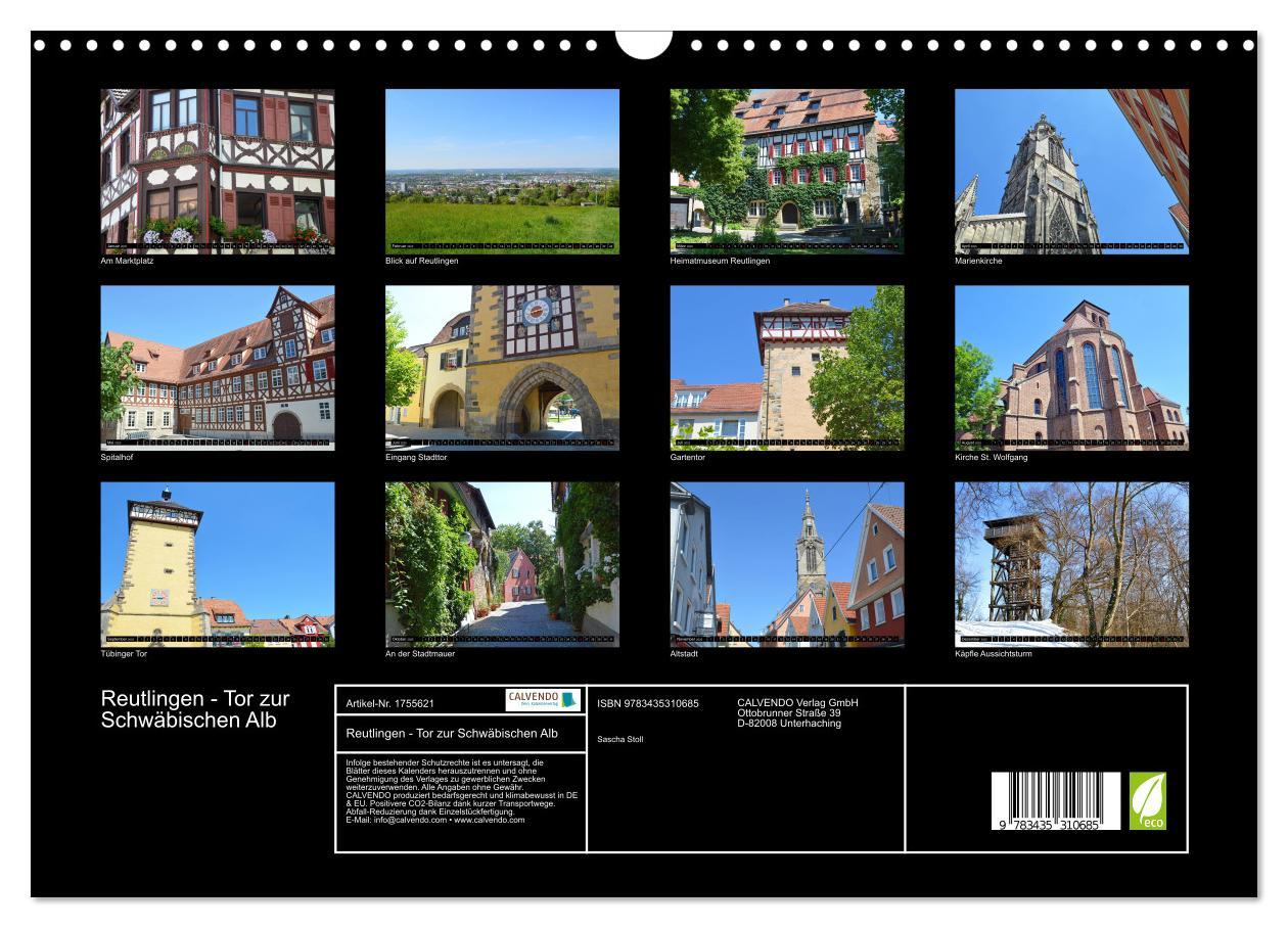 Bild: 9783435310685 | Reutlingen - Tor zur Schwäbischen Alb (Wandkalender 2025 DIN A3...