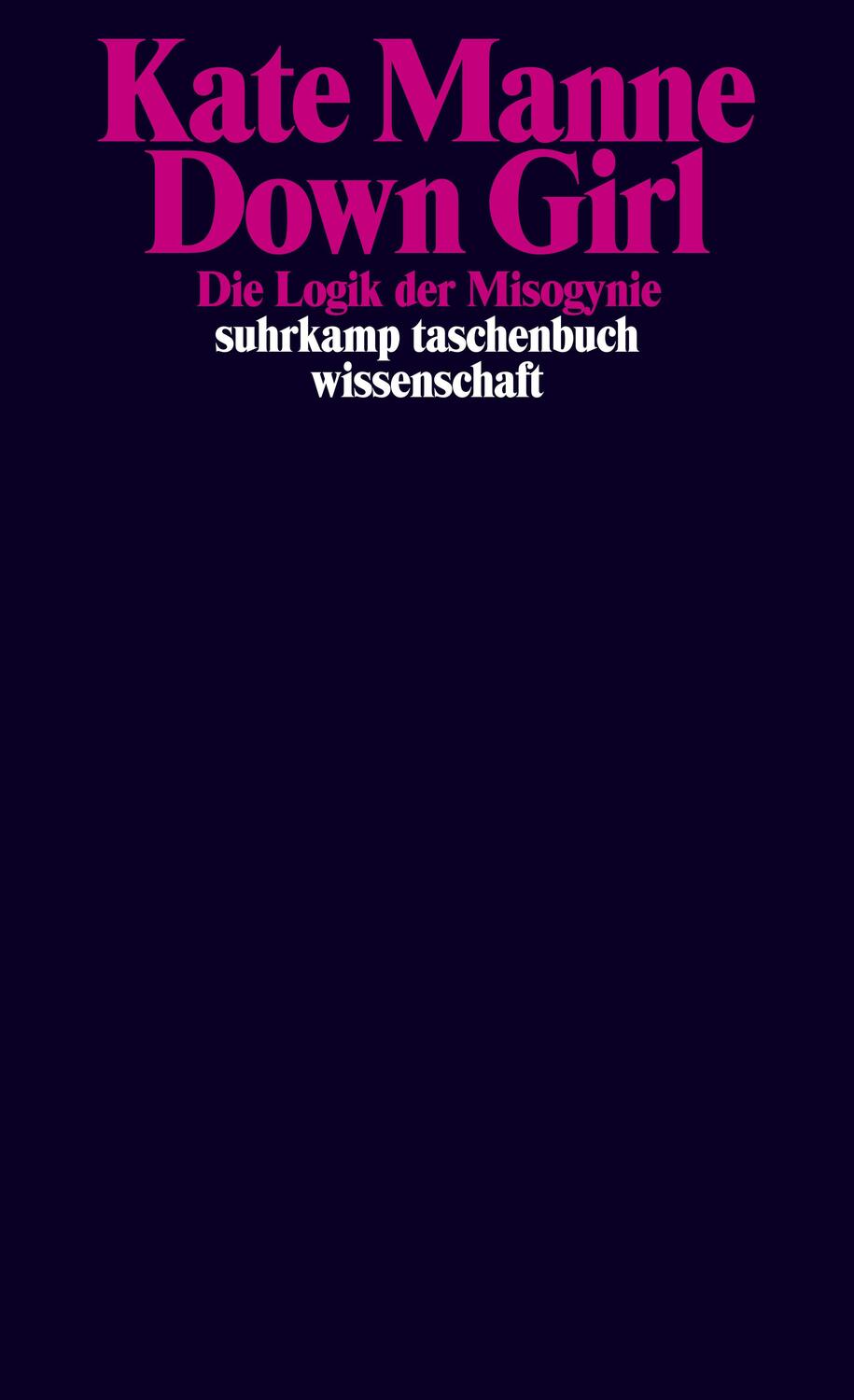 Cover: 9783518299197 | Down Girl | Die Logik der Misogynie | Kate Manne | Taschenbuch | 2020