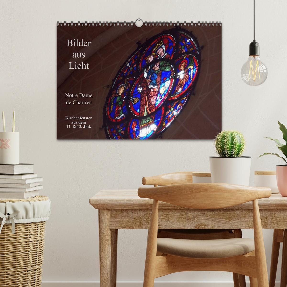 Bild: 9783435818990 | Bilder aus Licht - Notre Dame de Chartres (Wandkalender 2025 DIN A3...