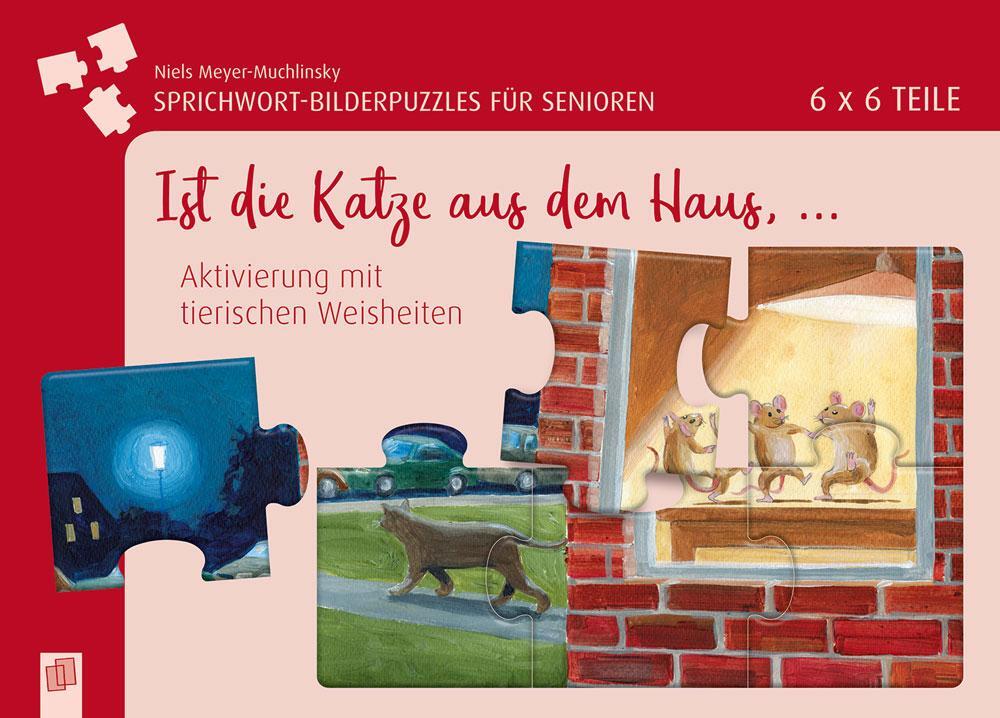 Cover: 4260217050458 | Sprichwort-Bilderpuzzles für Senioren: Ist die Katze aus dem Haus ...