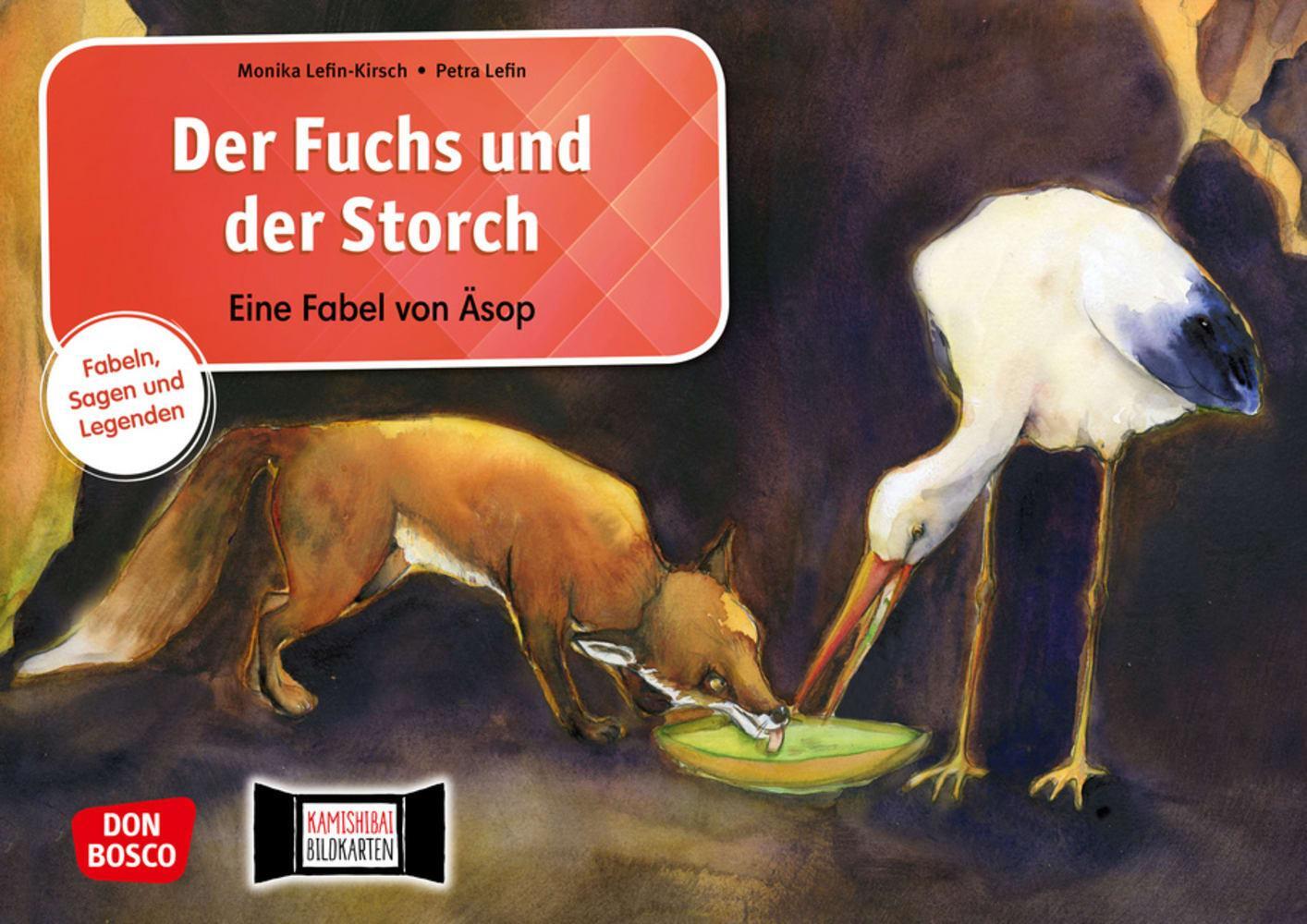Cover: 4260179516689 | Der Fuchs und der Storch. Eine Fabel von Äsop. Kamishibai...