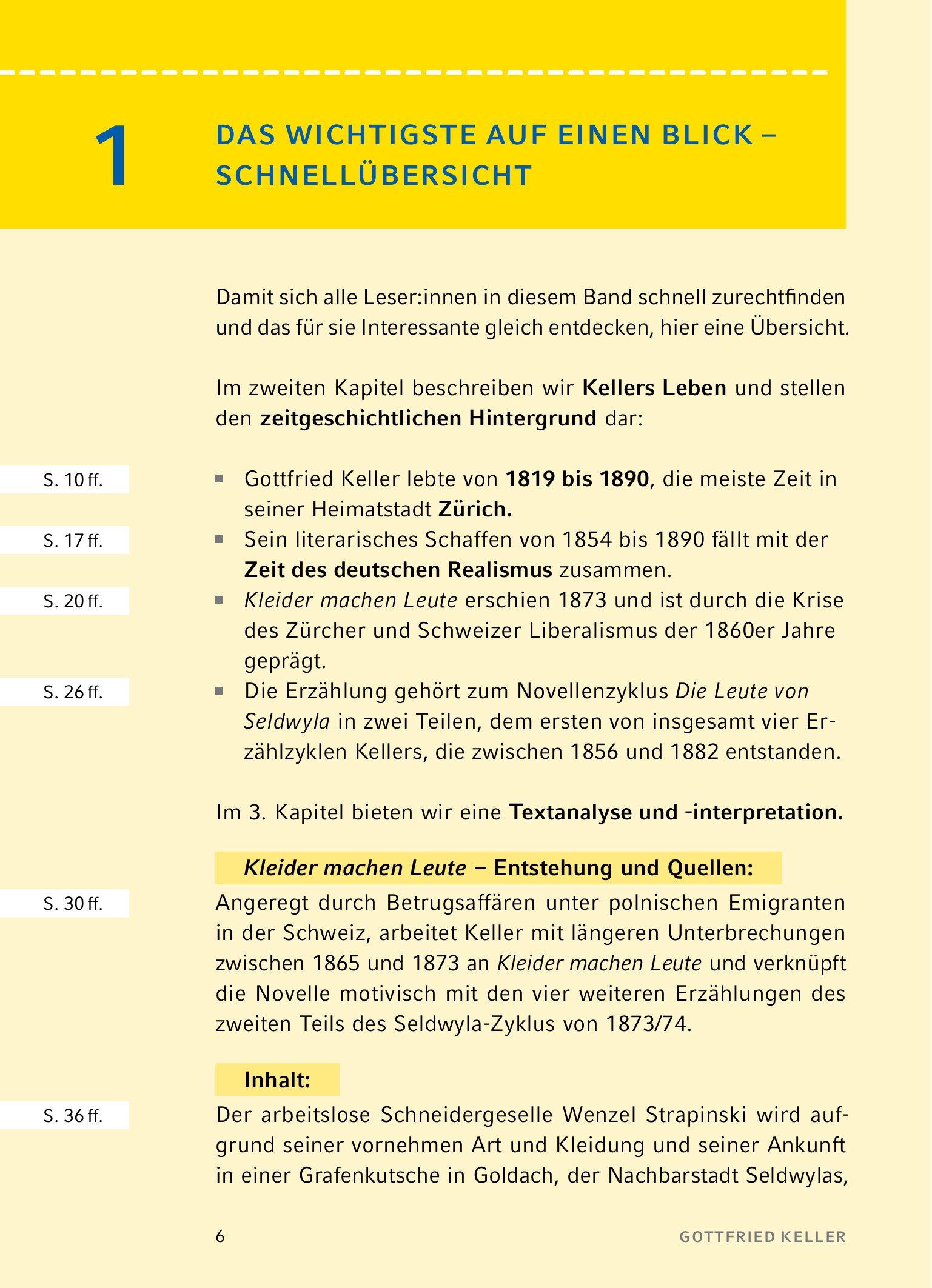 Bild: 9783804420892 | Kleider machen Leute von Gottfried Keller- Textanalyse und...