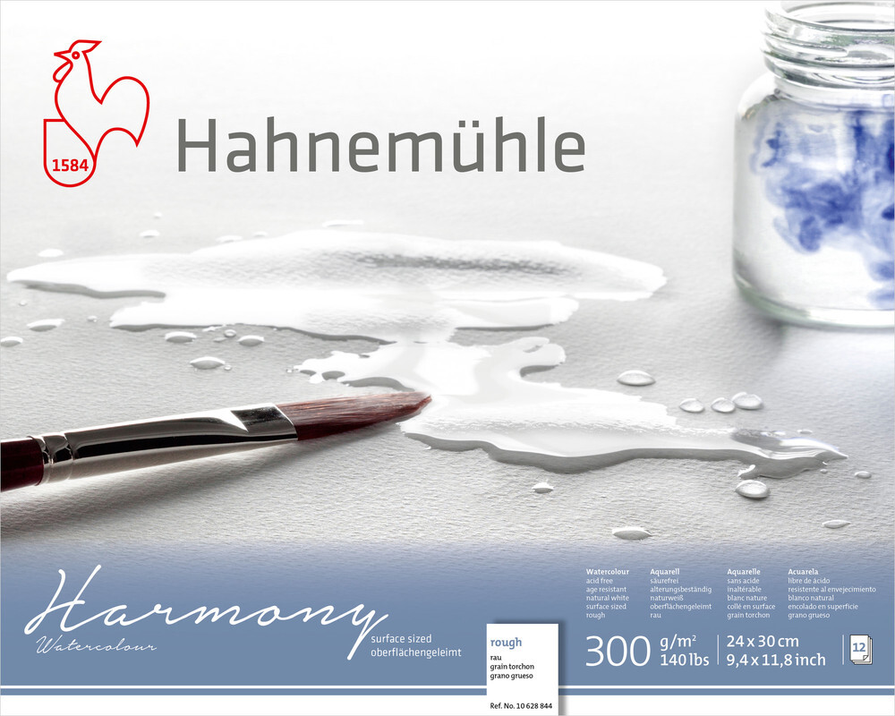 Cover: 4011367106577 | Hahnemühle Papier Harmony Watercolour, 24 x 30 cm, 300 g/m² | 10628844
