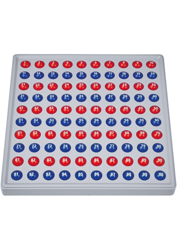 Cover: 4006810224335 | SCHUBI ABACO 100 mit Zahlen | Modell A 10/10 Kugeln (rot/blau) | 2015