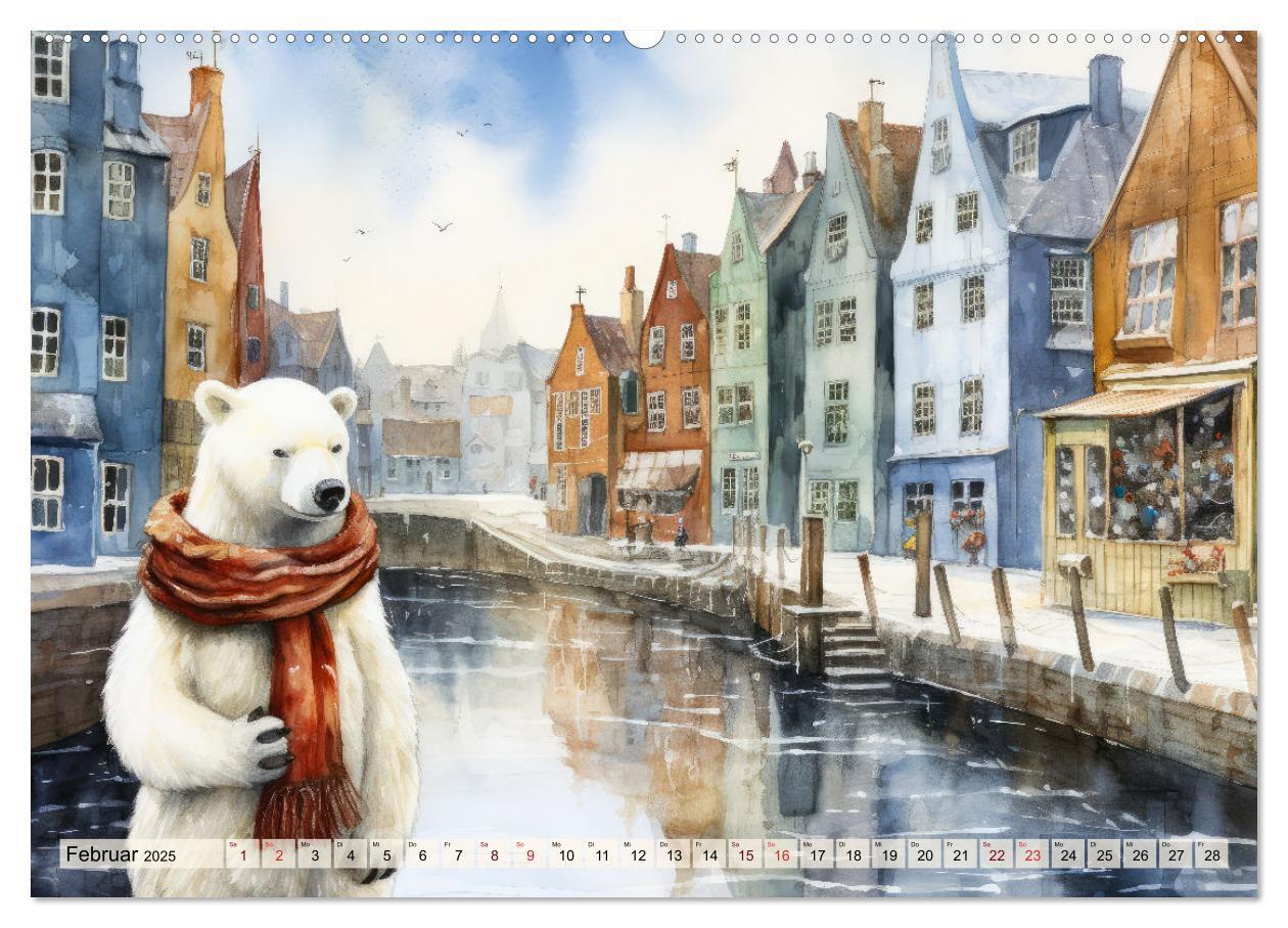 Bild: 9783383781964 | Eisbär Eik auf Europareise (Wandkalender 2025 DIN A2 quer),...