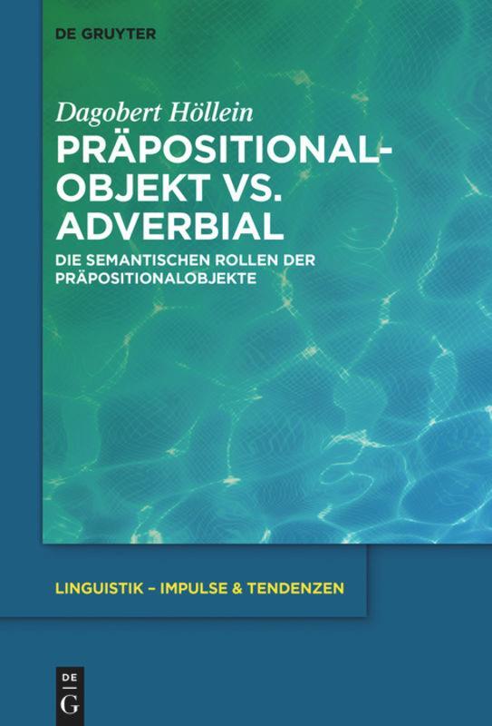 Cover: 9783110626575 | Präpositionalobjekt vs. Adverbial | Dagobert Höllein | Buch | Deutsch