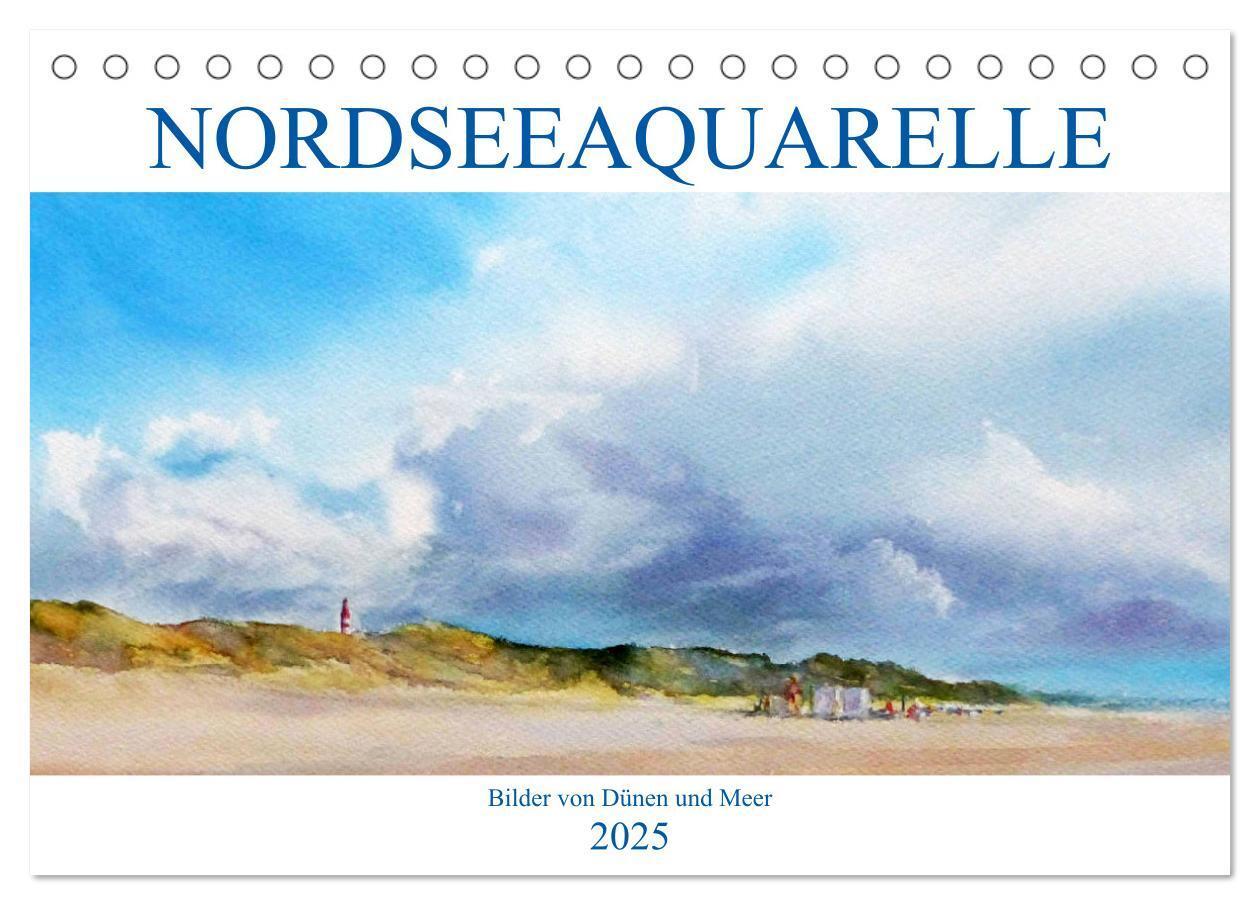 Cover: 9783435165469 | Nordseeaquarelle (Tischkalender 2025 DIN A5 quer), CALVENDO...