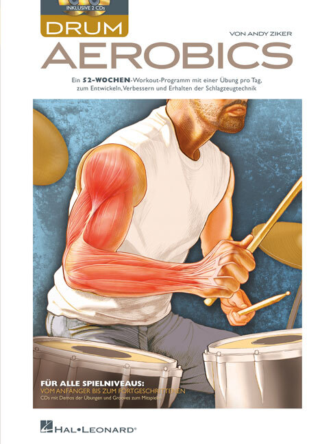 Cover: 9790035225318 | Drum Aerobics | Buch + CD | 2013 | Hal Leonard | EAN 9790035225318