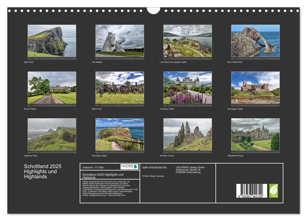 Bild: 9783383942709 | Schottland 2025 Highlights und Highlands (Wandkalender 2025 DIN A3...