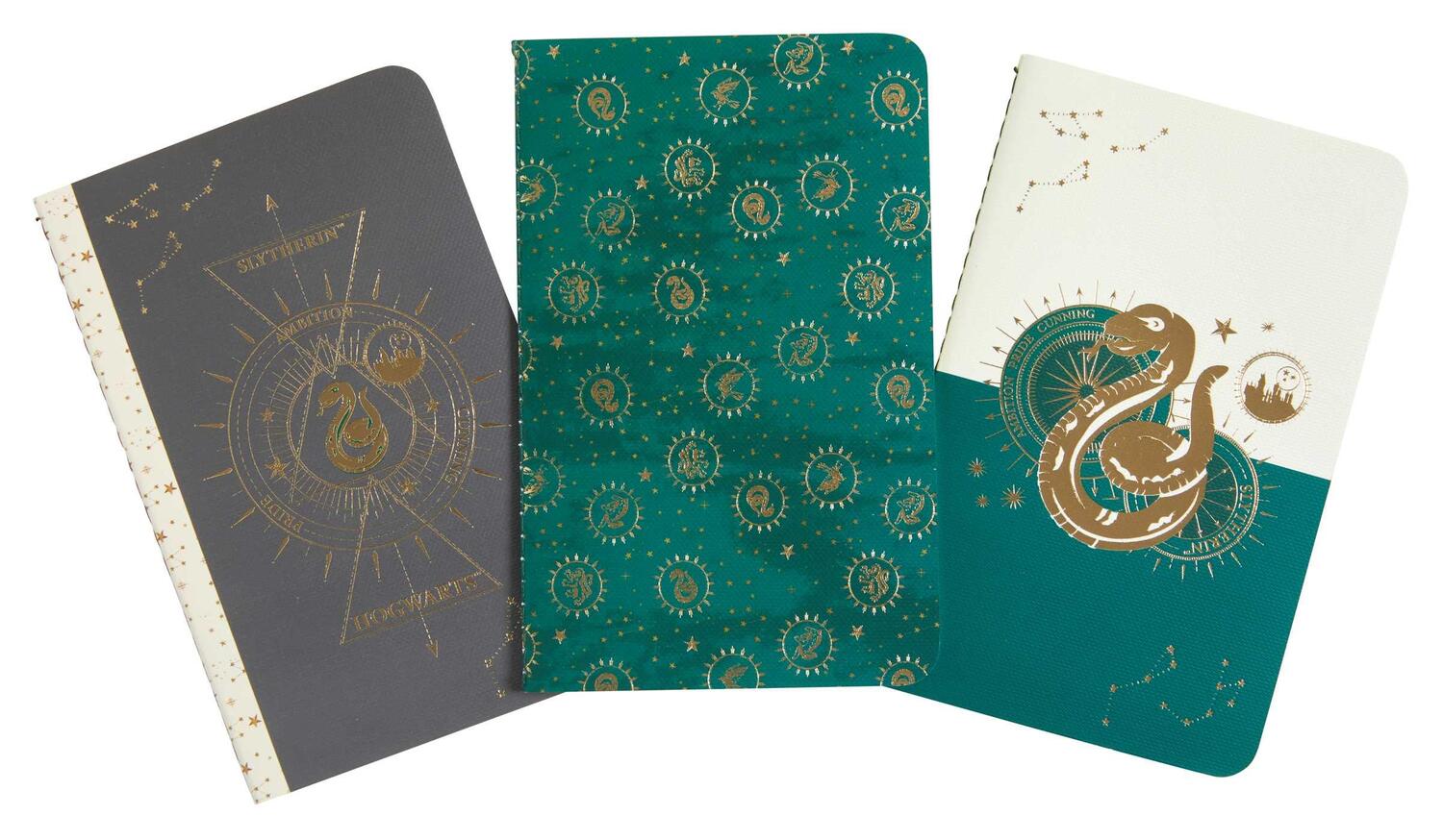 Cover: 9781647220914 | Harry Potter: Slytherin Constellation Sewn Pocket Notebook...