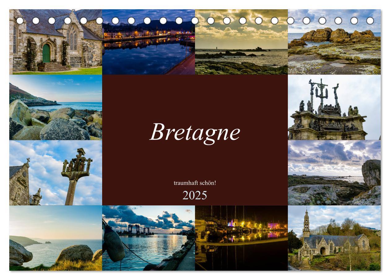 Cover: 9783435389537 | Bretagne - traumhaft schön! (Tischkalender 2025 DIN A5 quer),...