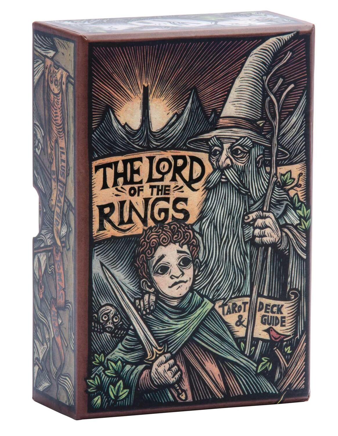 Cover: 9781647228095 | The Lord of the Rings: Tarot Deck and Guide | Casey Gilly | Box | 2022