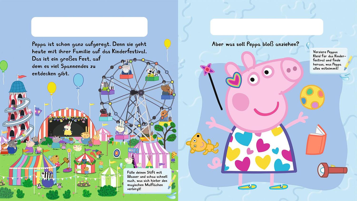 Bild: 9783833245220 | Peppa Pig: Peppa auf dem Matschfestival - Magischer Wassermalspaß