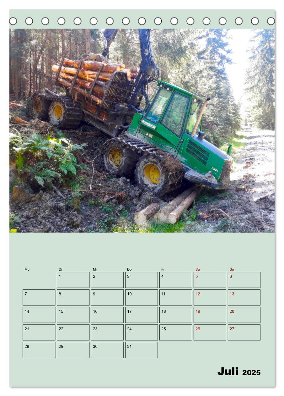 Bild: 9783383967818 | Forst-Maschinen der Forwarder im Einsatz (Tischkalender 2025 DIN A5...