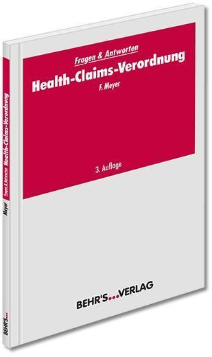 Cover: 9783954683819 | Health-Claims-Verordnung | Florian Meyer | Taschenbuch | 84 S. | 2016