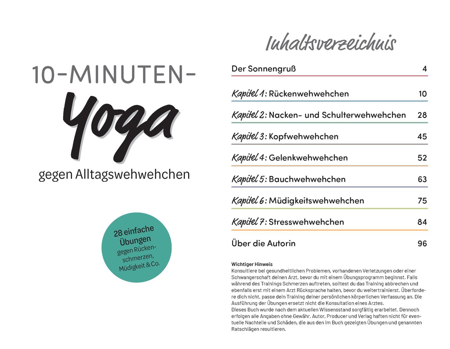 Bild: 9783625192725 | 10-Minuten-Yoga gegen Alltagswehwehchen | Kristin Peschutter | Buch