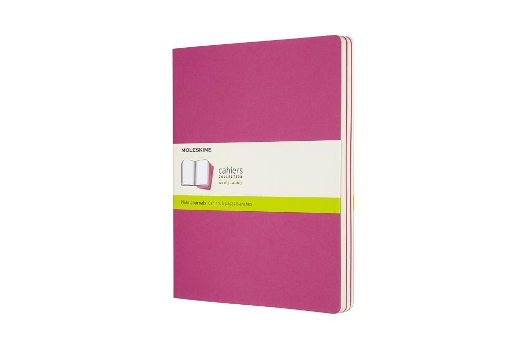 Cover: 8058647629698 | Moleskine Cahier XL, 3er Set, Blanko, Kinetisches Pink | Notizbücher