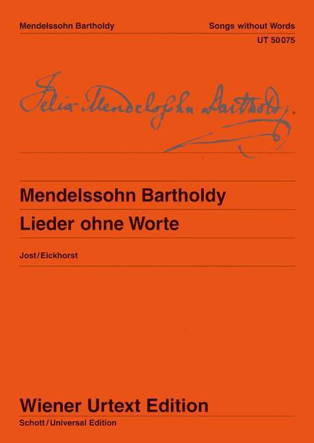 Cover: 9783850550741 | Lieder ohne Worte | Christa Jost | Noten Urtextausgabe (Broschur)