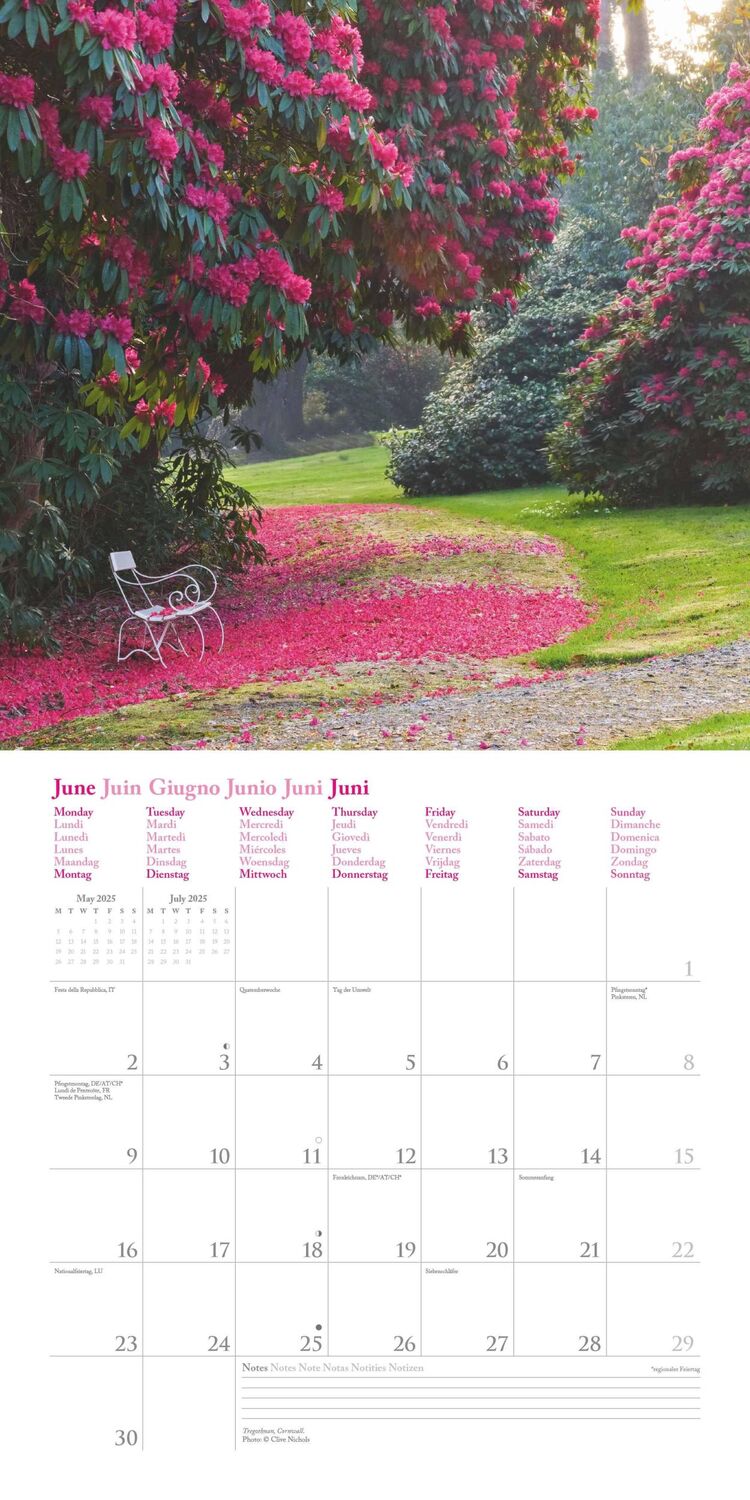 Bild: 4002725988003 | English Country Gardens 2025 - Wand-Kalender - Broschüren-Kalender...