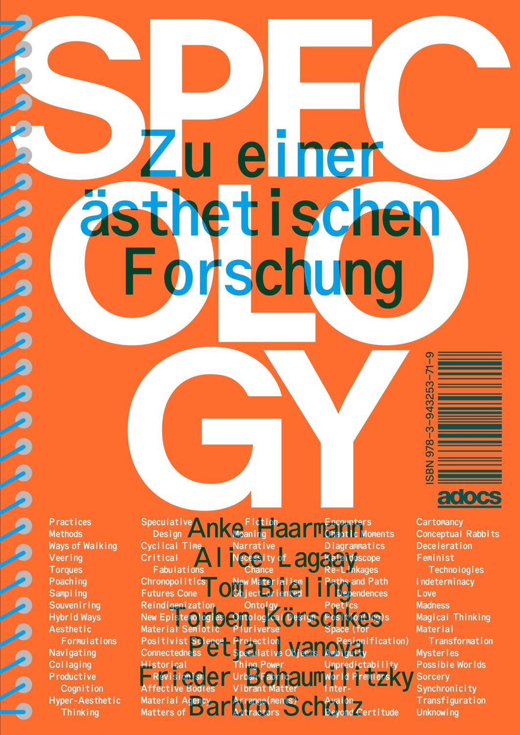 Cover: 9783943253719 | Specology | Zu einer ästhetischen Forschung | Anke Haarmann (u. a.)
