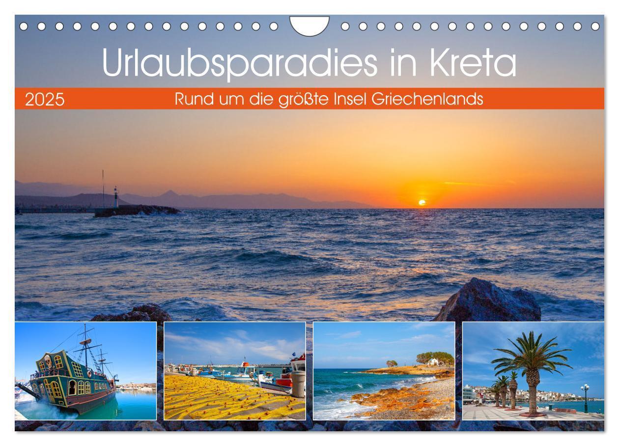 Cover: 9783383790249 | Urlaubsparadies in Kreta (Wandkalender 2025 DIN A4 quer), CALVENDO...