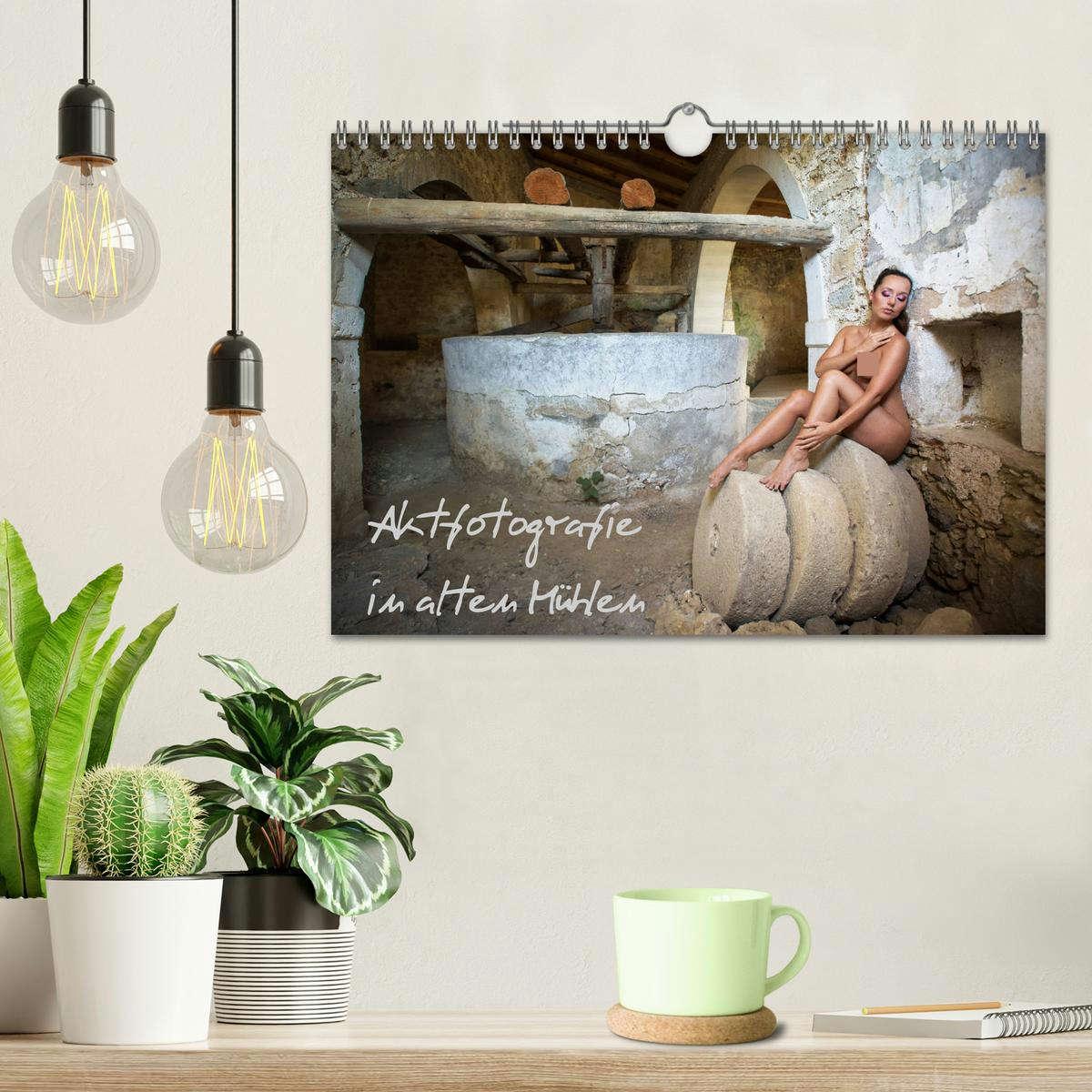 Bild: 9783435352838 | Aktfotografie in alten Mühlen (Wandkalender 2025 DIN A4 quer),...