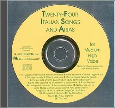 Cover: 9780793581009 | 24 Italian Songs & Arias - CD | Vocal Collection | G. Schirmer