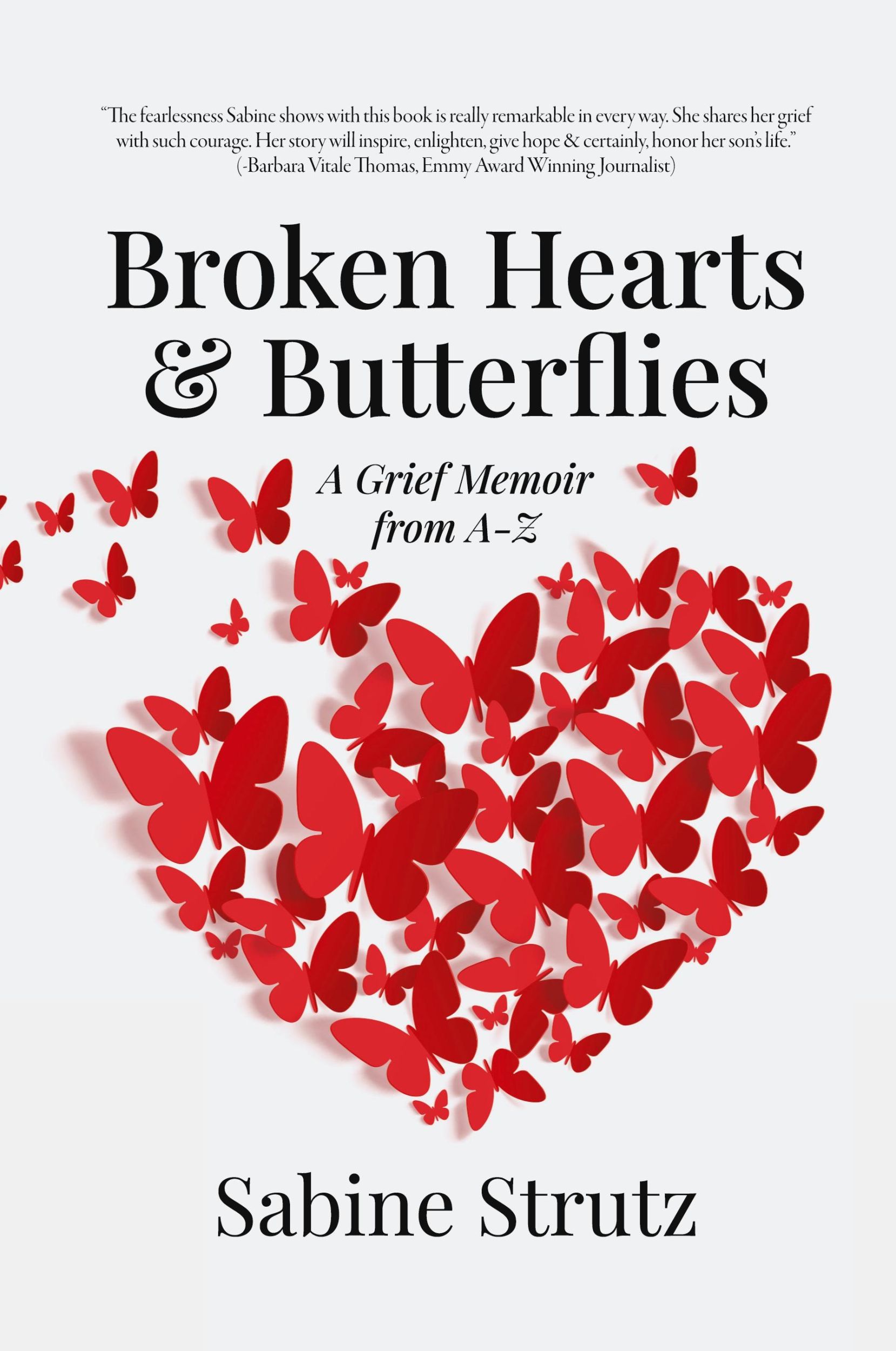 Cover: 9798822957619 | Broken Hearts &amp; Butterflies | A Grief Memoir from A-Z | Sabine Strutz