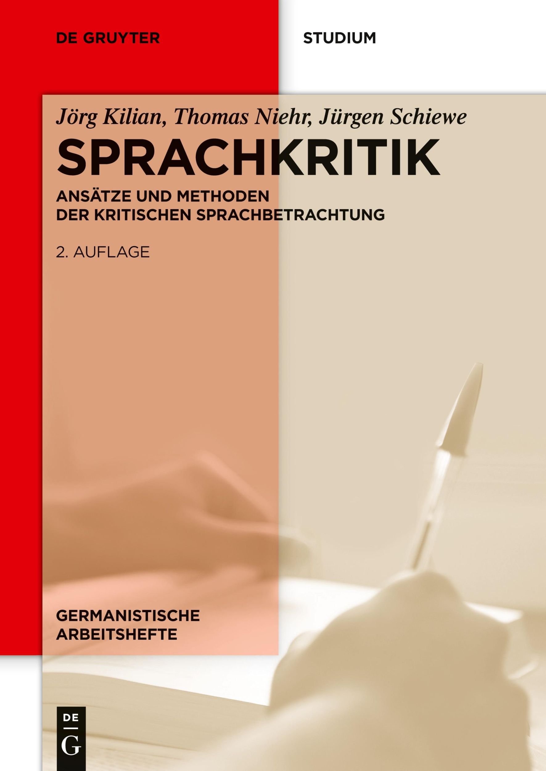 Cover: 9783110401813 | Sprachkritik | Ansätze und Methoden der kritischen Sprachbetrachtung