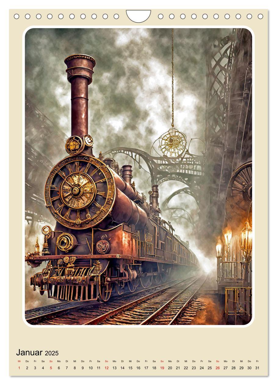 Bild: 9783383801624 | Steampunk Mobilität (Wandkalender 2025 DIN A4 hoch), CALVENDO...