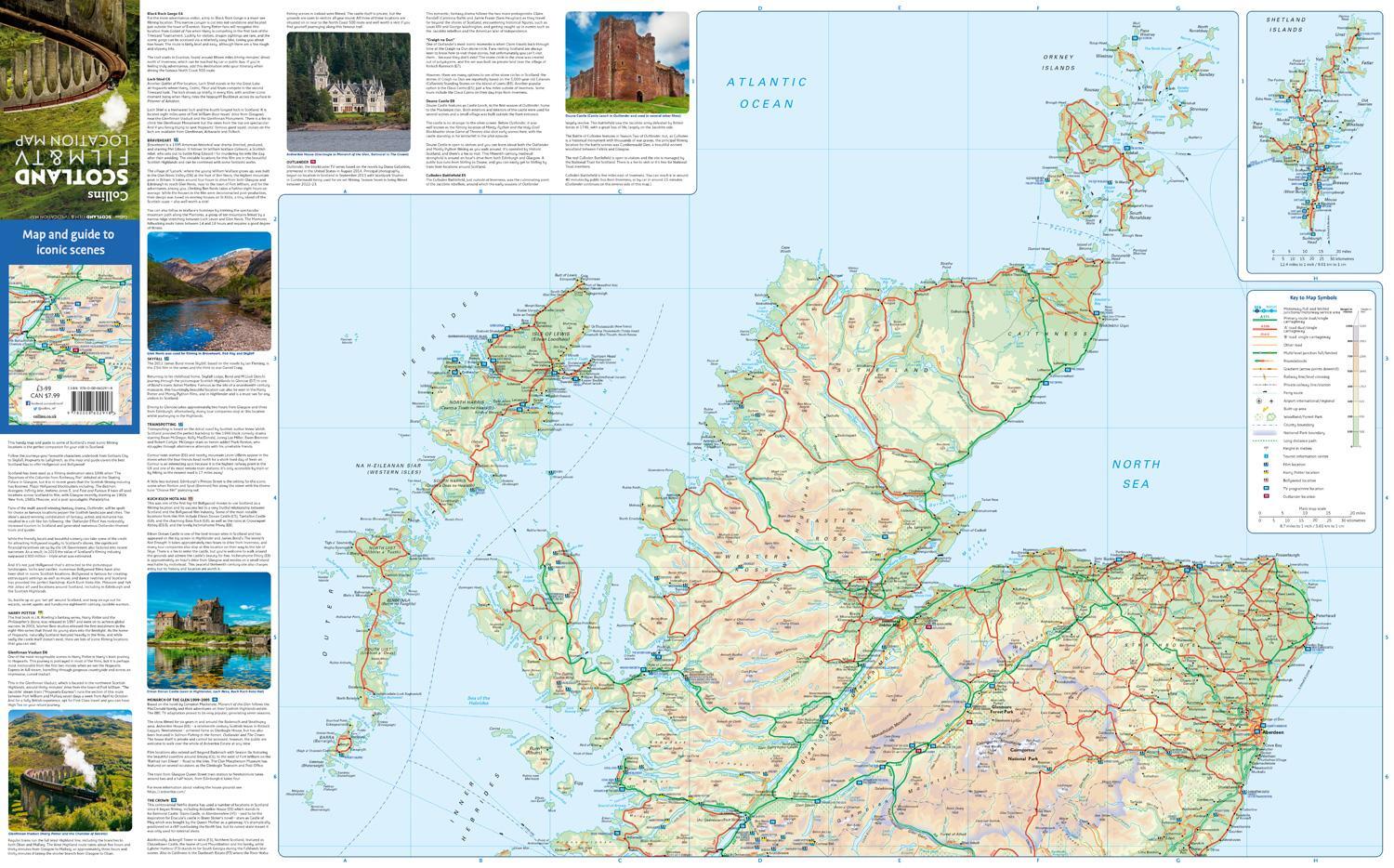 Bild: 9780008602918 | Collins Scotland Film and TV Location Map | Collins Maps | Englisch