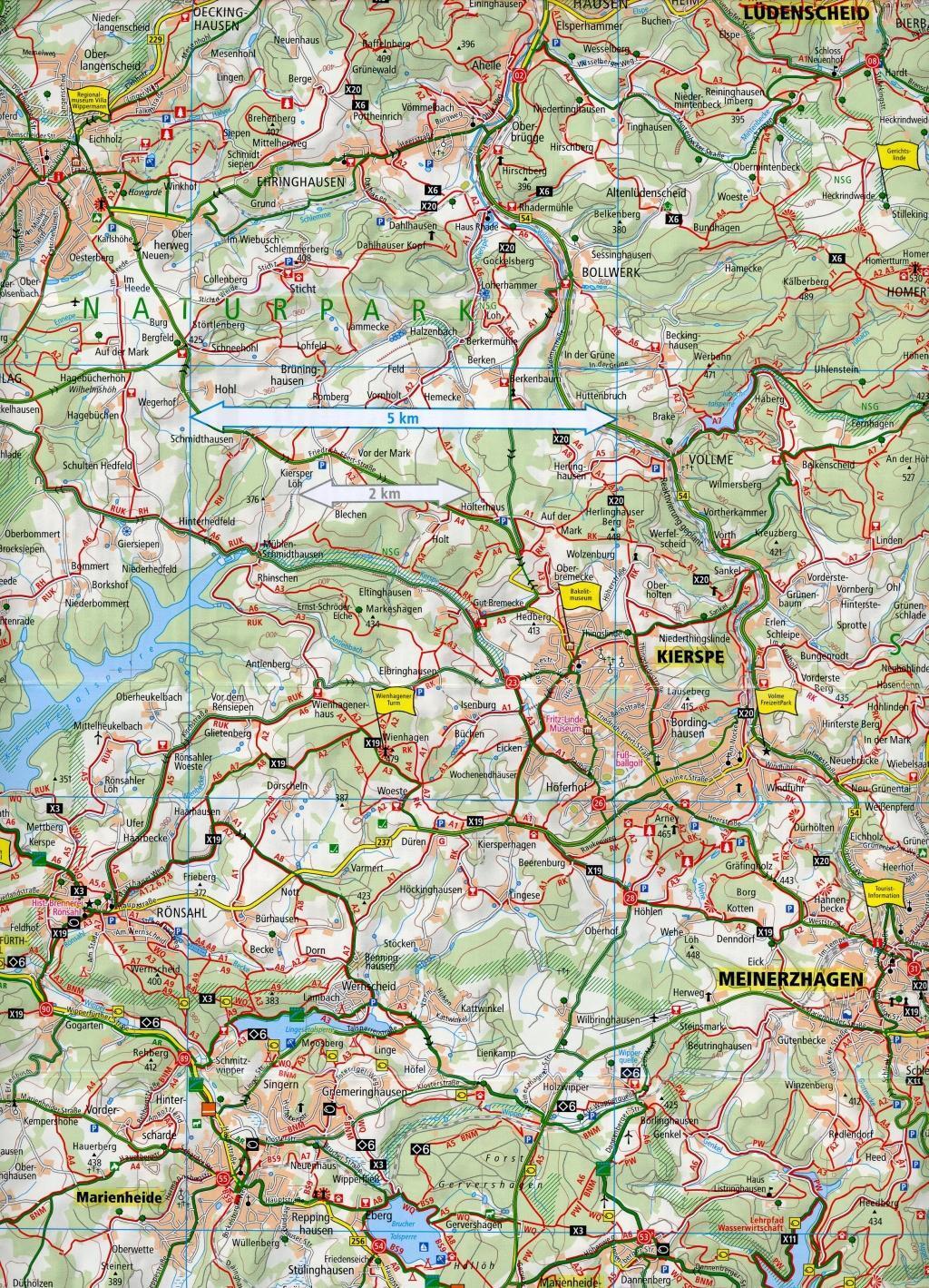 Bild: 9783747304754 | Bergisches Land, Östlicher Teil 1:50 000 | (Land-)Karte | Deutsch