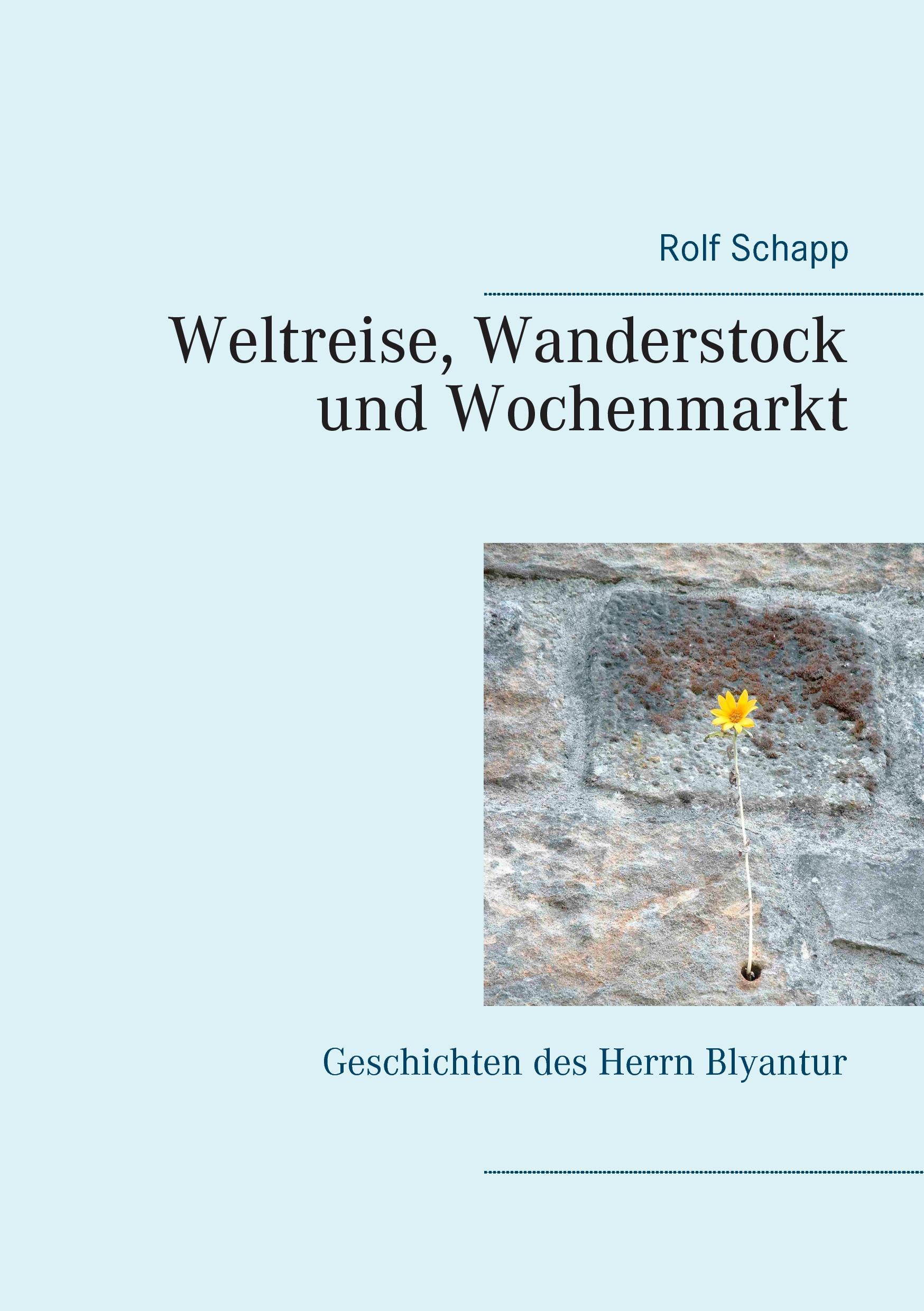 Cover: 9783744818377 | Weltreise, Wanderstock und Wochenmarkt | Rolf Schapp | Taschenbuch