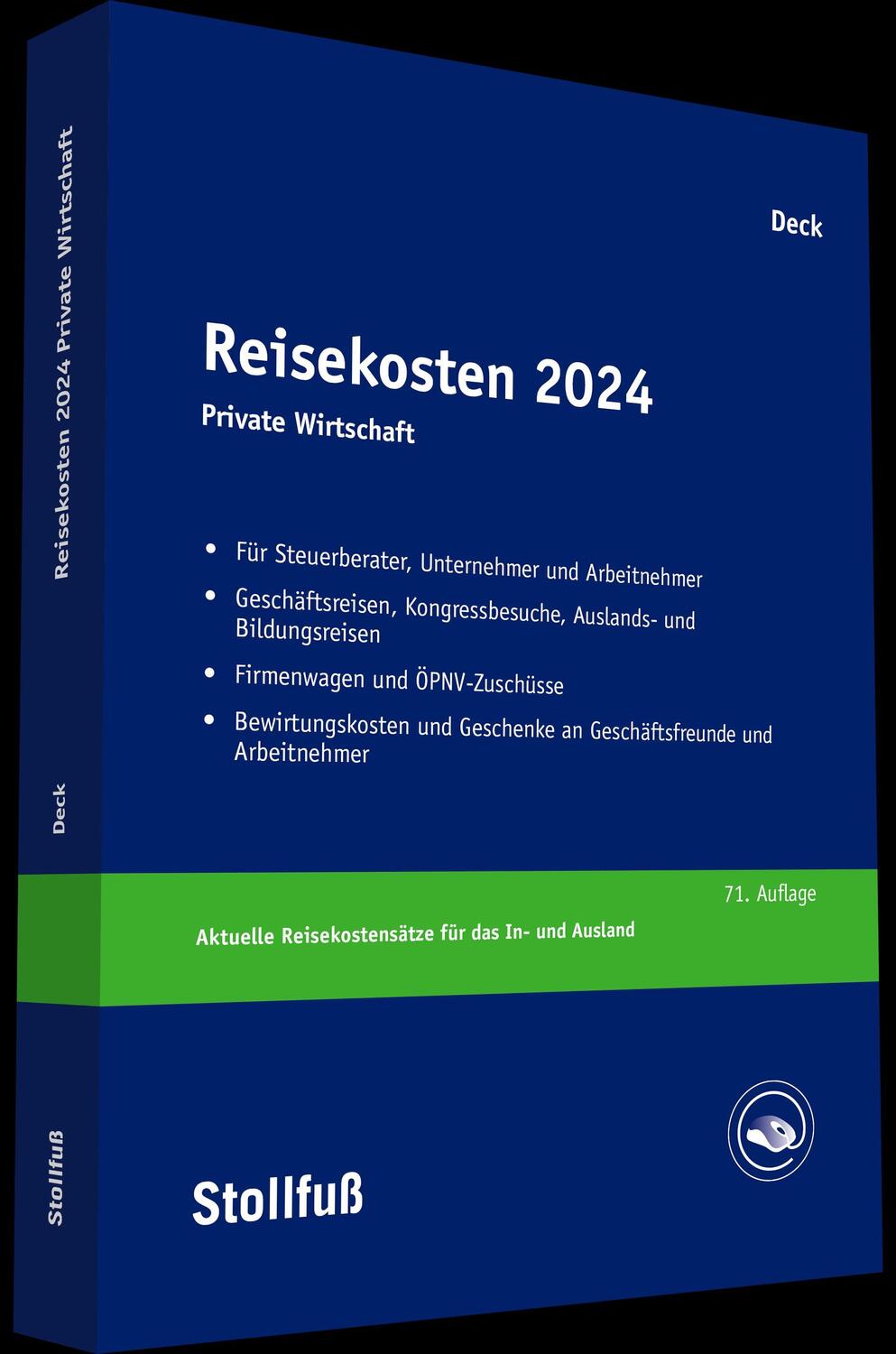 Cover: 9783083110248 | Reisekosten 2024 | Private Wirtschaft | Wolfgang Deck | Taschenbuch