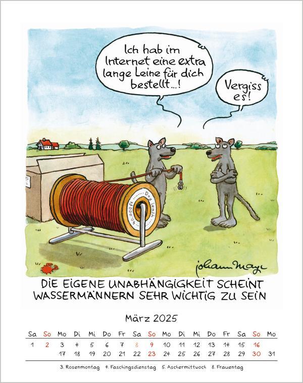 Bild: 9783731876601 | Wassermann 2025 | Verlag Korsch | Kalender | Spiralbindung | 13 S.