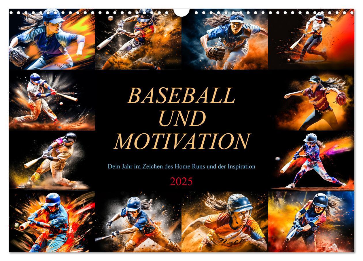 Cover: 9783383862311 | Baseball und Motivation (Wandkalender 2025 DIN A3 quer), CALVENDO...