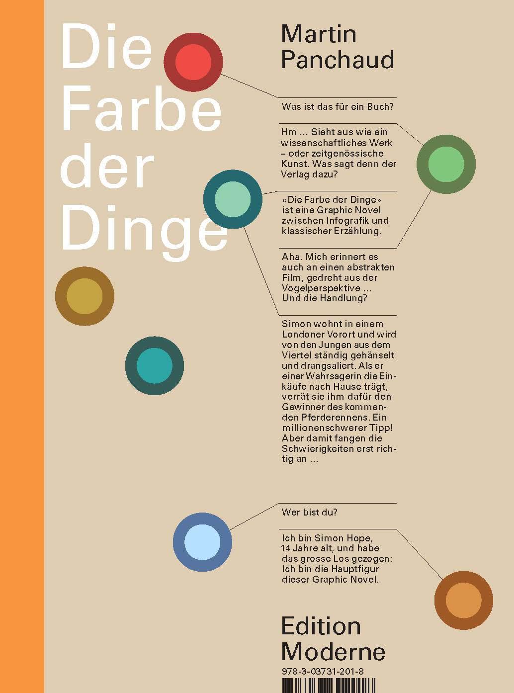 Cover: 9783037312018 | Die Farbe der Dinge | Martin Panchaud | Buch | Deutsch | 2020