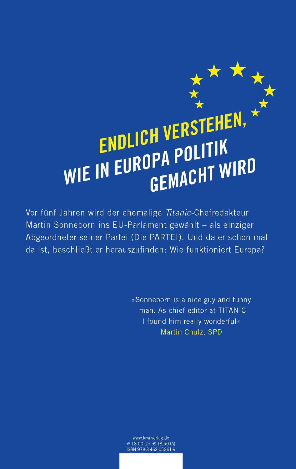 Rückseite: 9783462052619 | Herr Sonneborn geht nach Brüssel | Abenteuer im Europaparlament | Buch