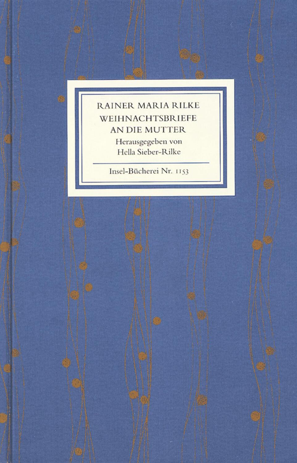 Cover: 9783458191537 | Weihnachtsbriefe an die Mutter | Rainer Maria Rilke | Buch | Deutsch