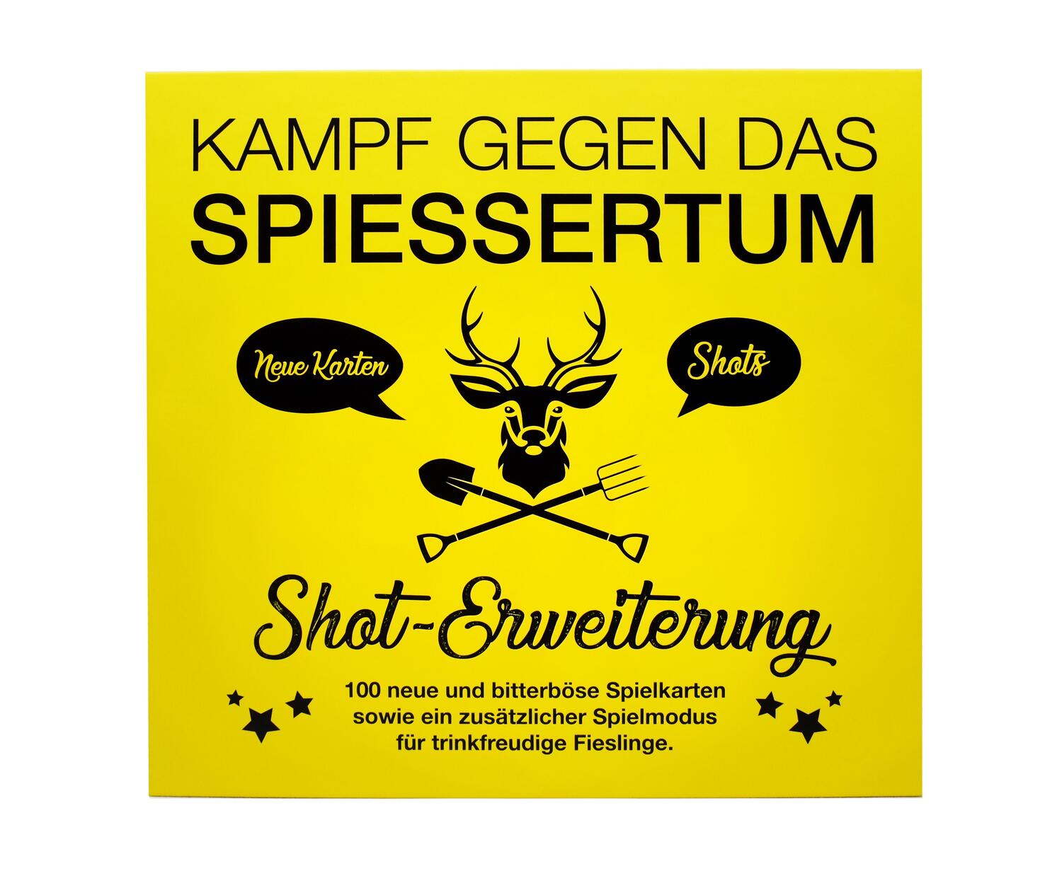 Cover: 7629999061071 | Kampf gegen das Spiessertum - Shot Erweiterung | GmbH | Spiel | 2022