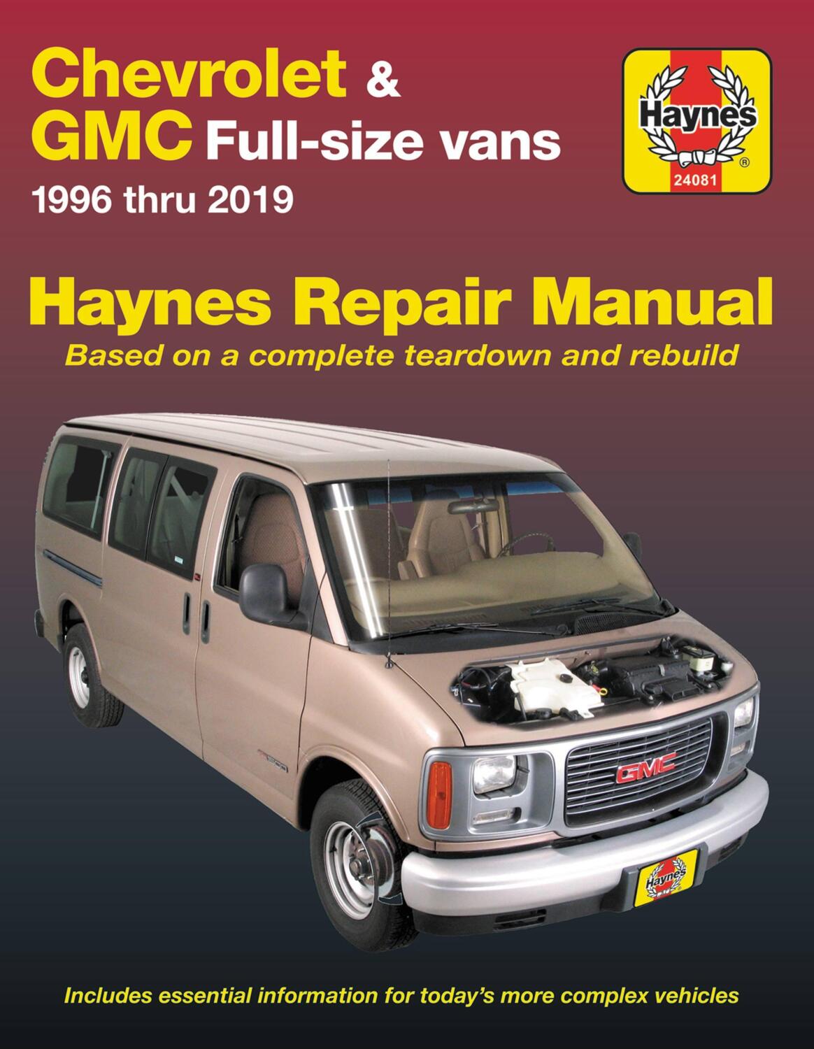 Cover: 9781620923771 | Chevrolet &amp; GMC Full-Size Vans 1996-19 | J H Haynes | Taschenbuch