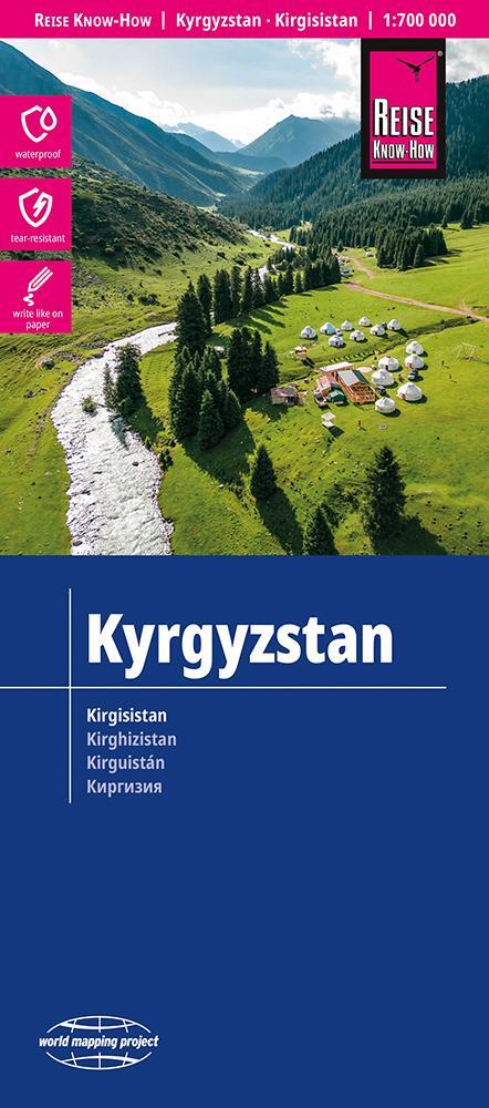 Cover: 9783831774616 | Reise Know-How Landkarte Kirgisistan / Kyrgyzstan (1:700.000) | 2 S.